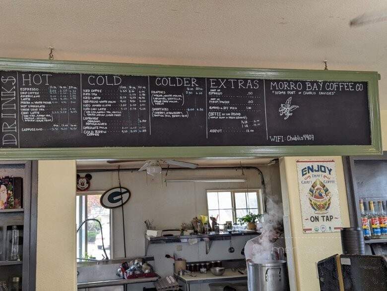 Morro Bay Coffee Co - Morro Bay, CA menu_pic
