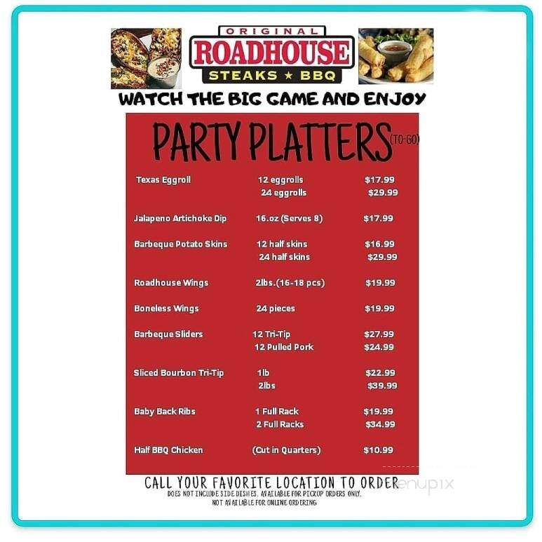 Original Roadhouse Grill - Victorville, CA menu_pic