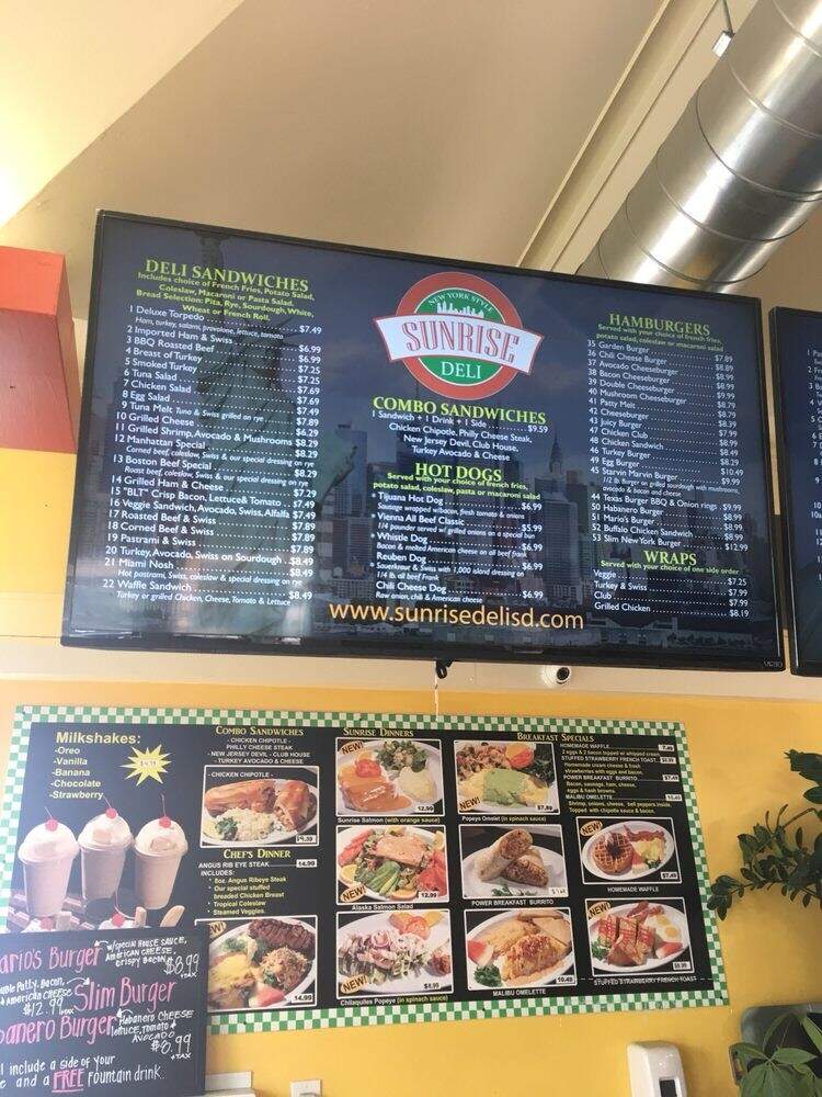 Sunrise Deli - Spring Valley, CA menu_pic