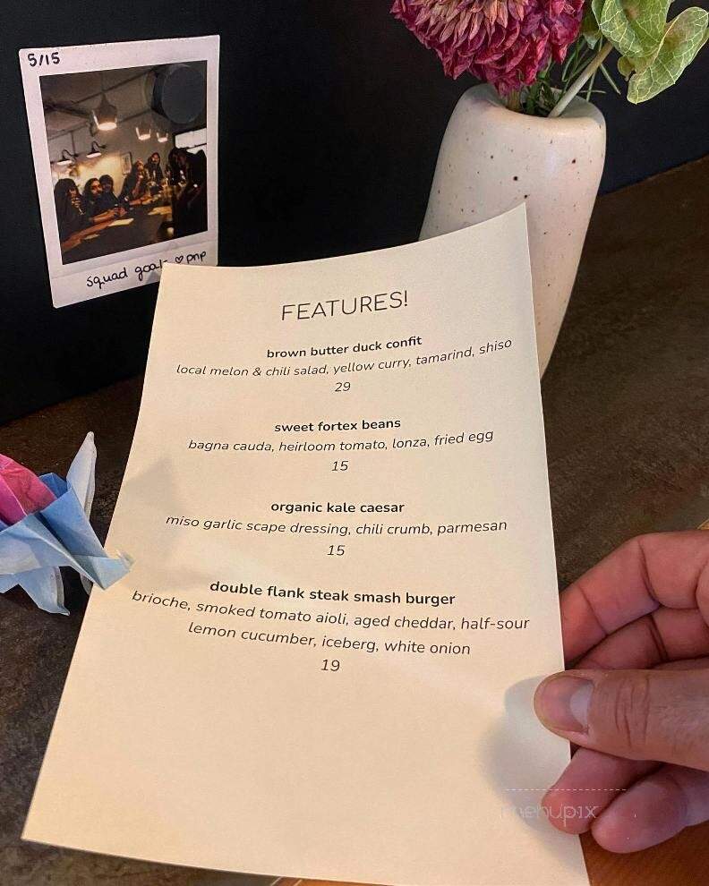 Part and Parcel - Victoria, BC menu_pic