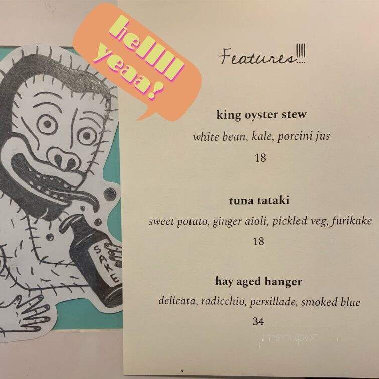 Part and Parcel - Victoria, BC menu_pic