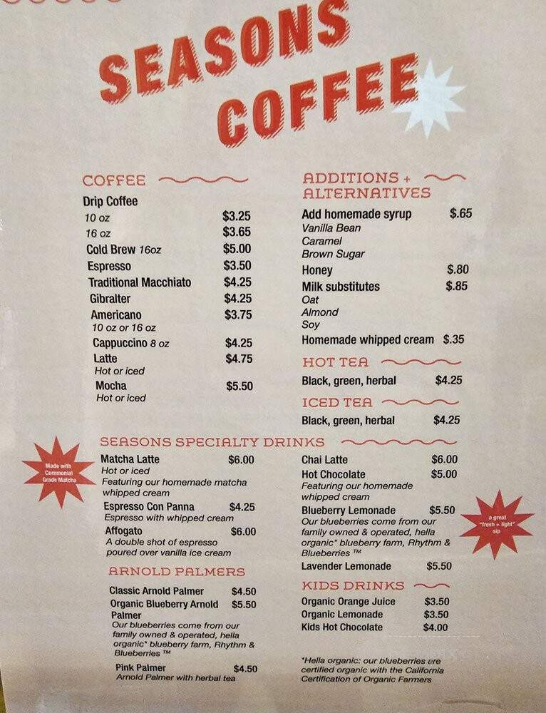 Seasons Coffee Roasters - Sacramento, CA