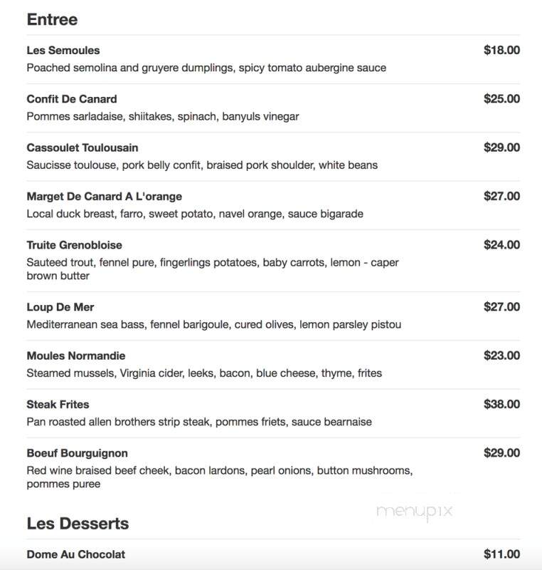 Bar a Vin - Washington, DC menu_pic