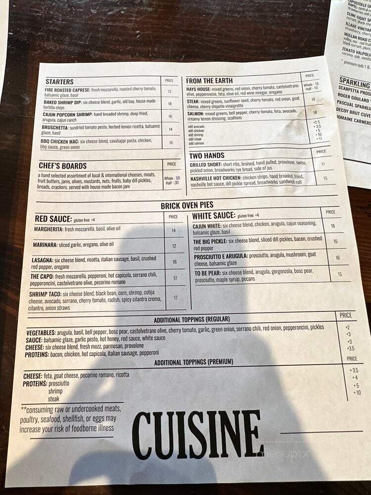 Eighth & Hays - Homestead, PA menu_pic