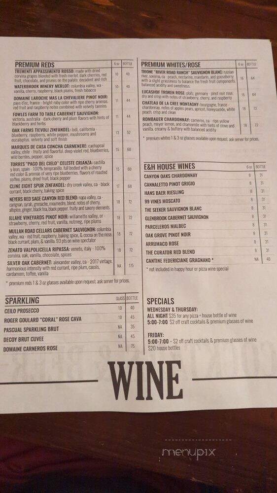Eighth & Hays - Homestead, PA menu_pic