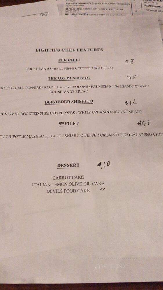 Eighth & Hays - Homestead, PA menu_pic