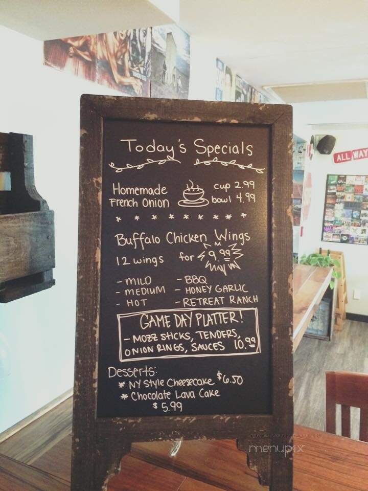 Third Street Retreat - Niagara Falls, NY menu_pic