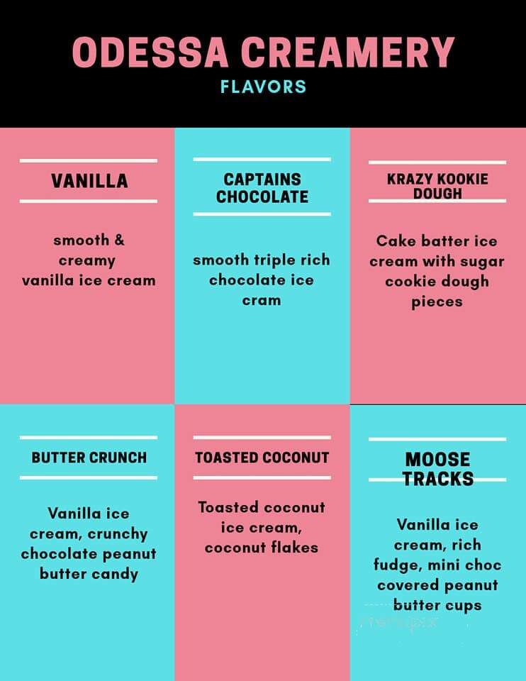 Odessa Creamery - Odessa, MO menu_pic