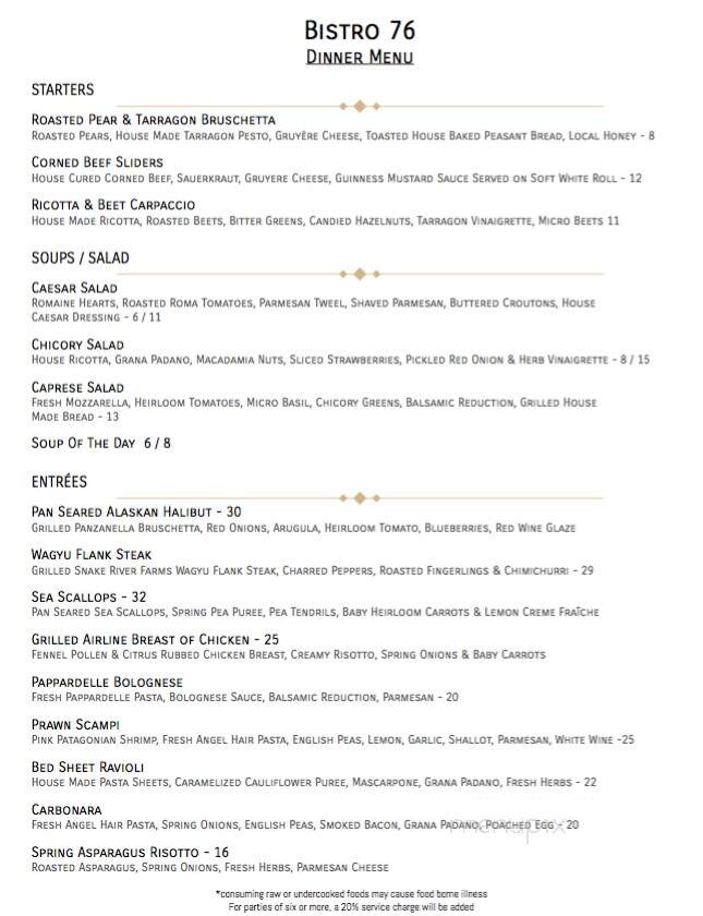 Bistro 76 Cafe & Catering - Edmonds, WA