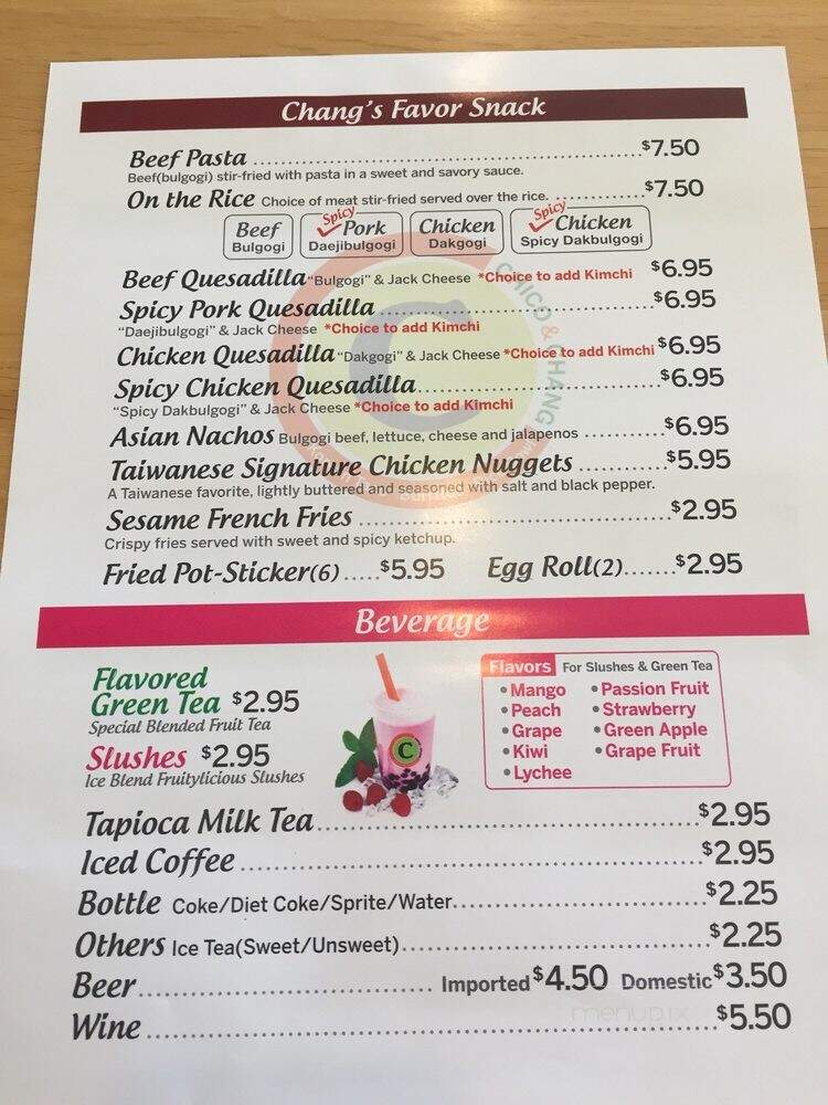 Chico and Chang - Macon, GA menu_pic