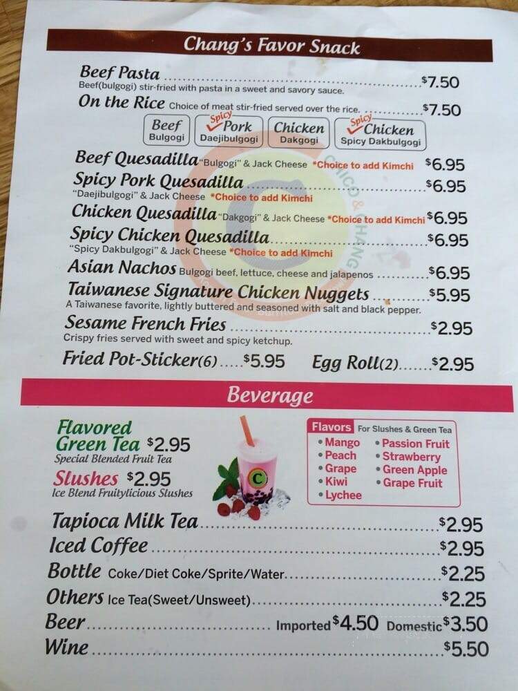 Chico and Chang - Macon, GA menu_pic
