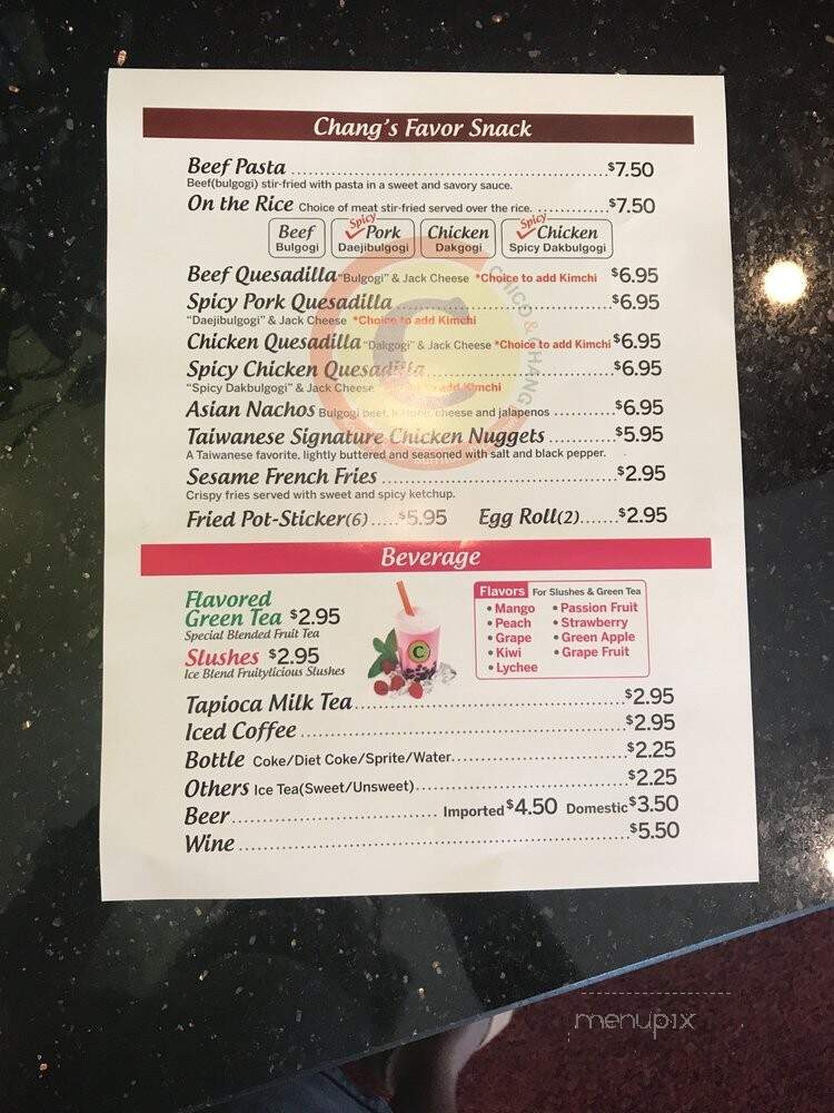 Chico and Chang - Macon, GA menu_pic