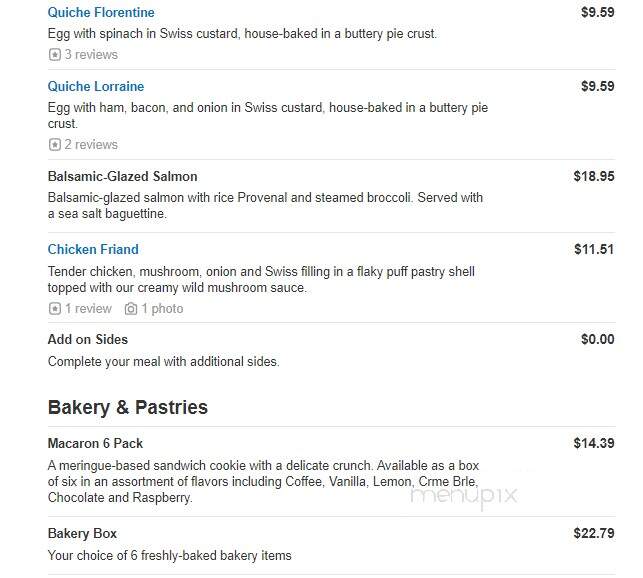 La Madeleine Country French Cafe - Tyler, TX menu_pic