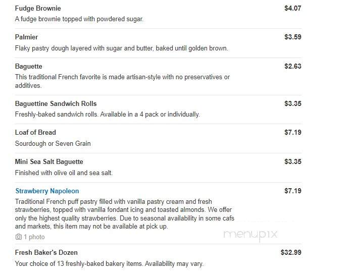 La Madeleine Country French Cafe - Tyler, TX menu_pic