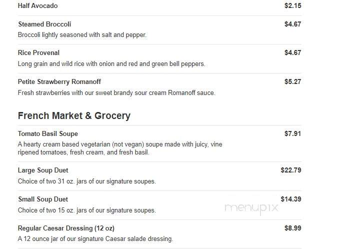 La Madeleine Country French Cafe - Tyler, TX menu_pic