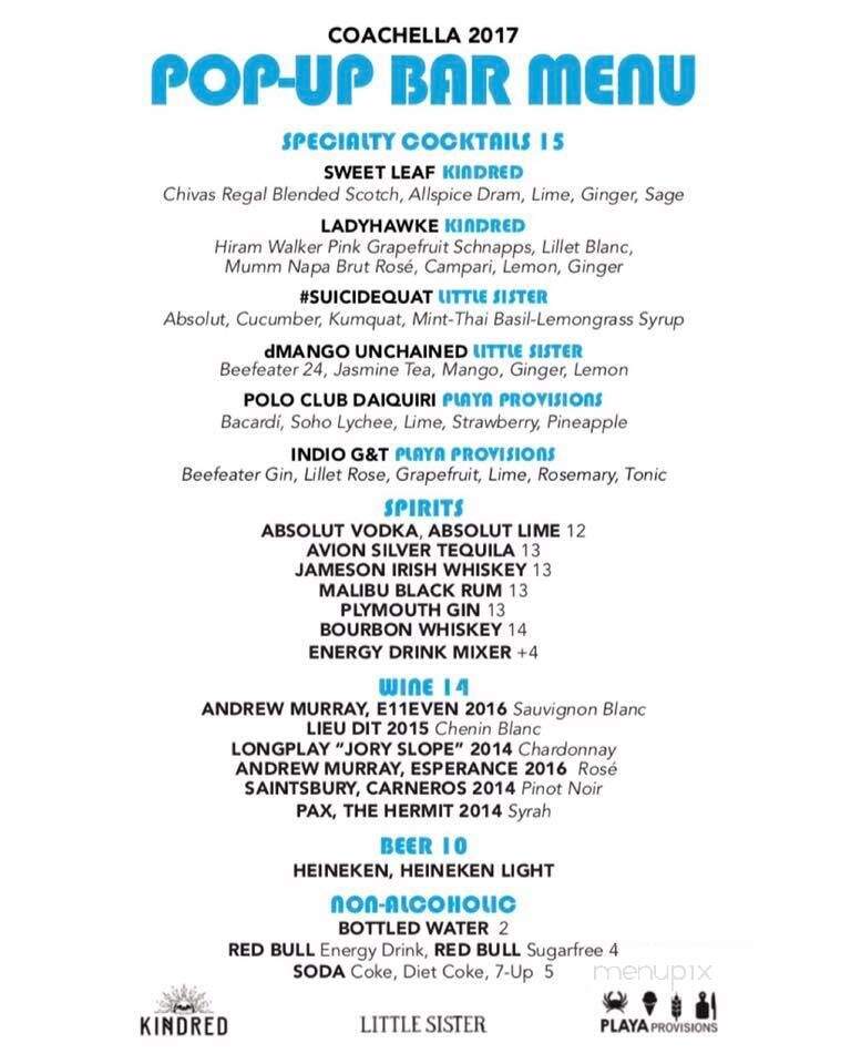 LSXO - Huntington Beach, CA menu_pic