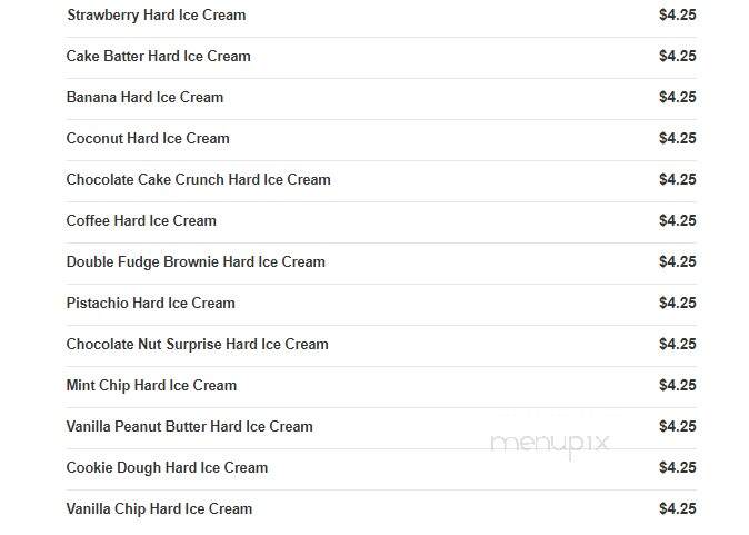 Four Boys Ice Cream - Jackson, NJ menu_pic