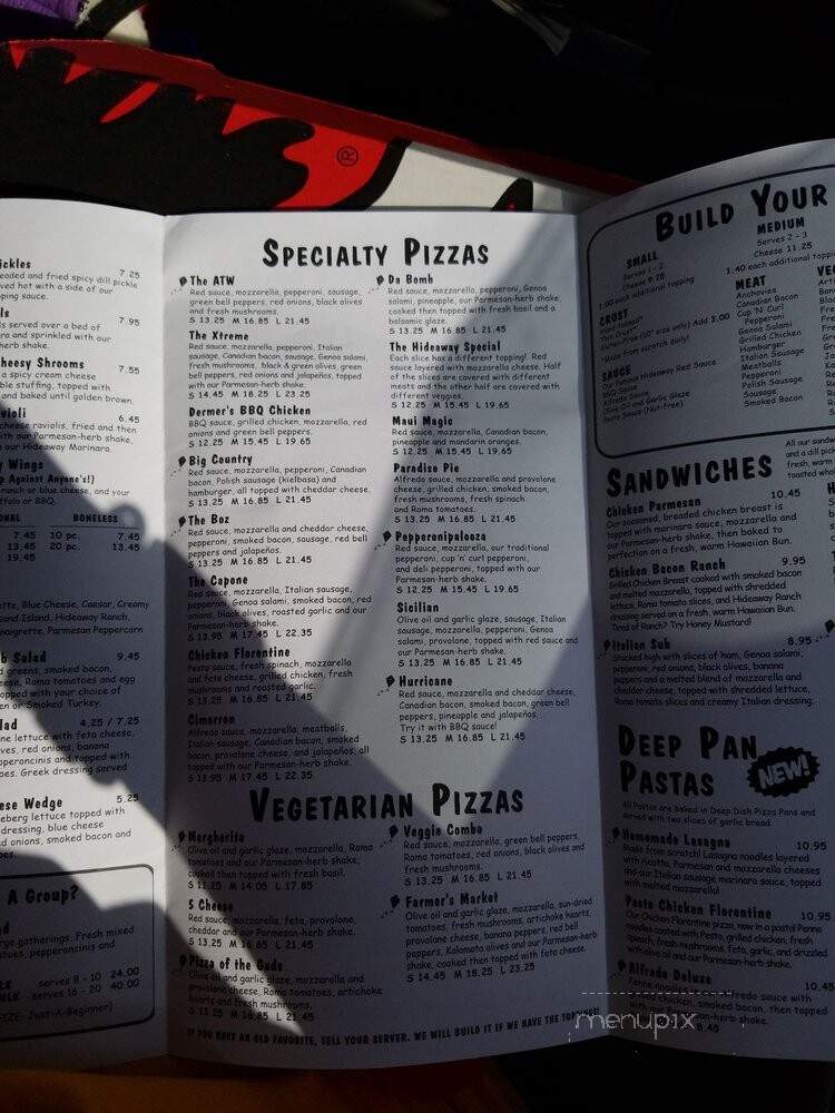Hideaway Pizza - Conway, AR menu_pic