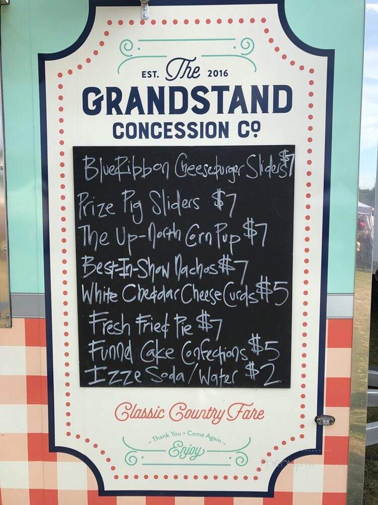 The Grandstand - Princeton, MN menu_pic