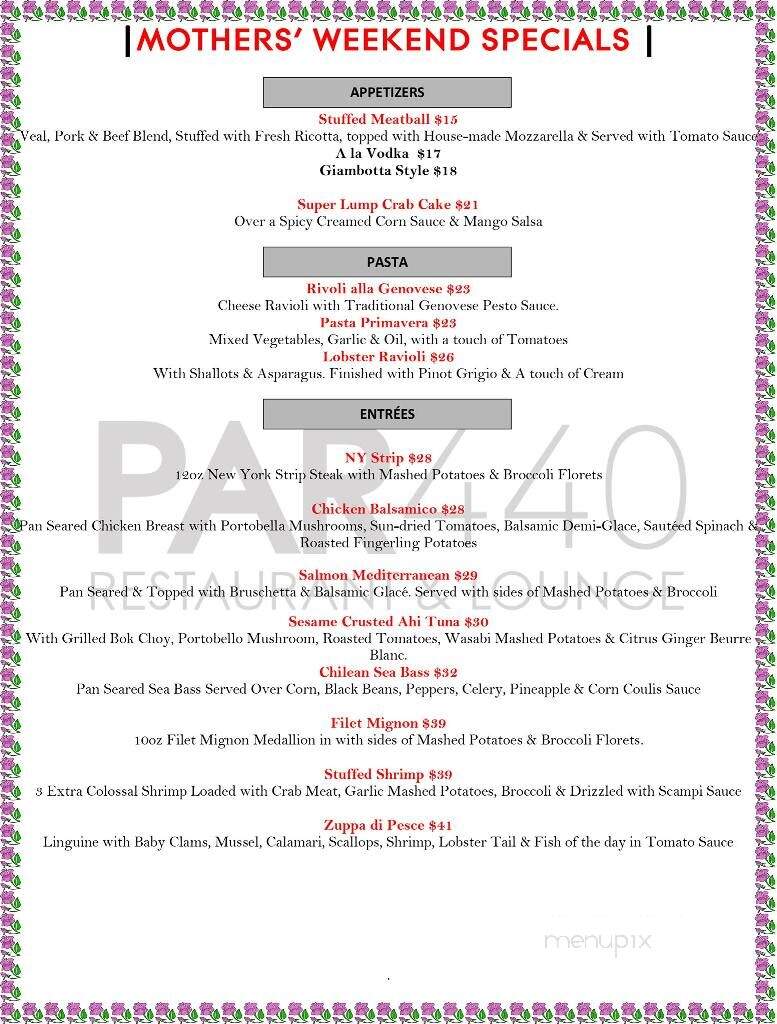 Par 440 Restaurant & Lounge - Short Hills, NJ menu_pic