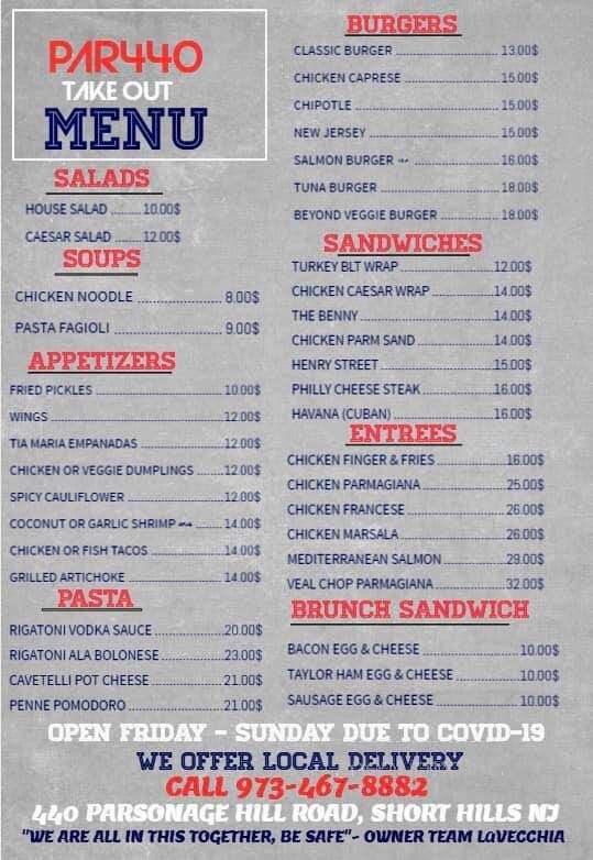 Par 440 Restaurant & Lounge - Short Hills, NJ menu_pic