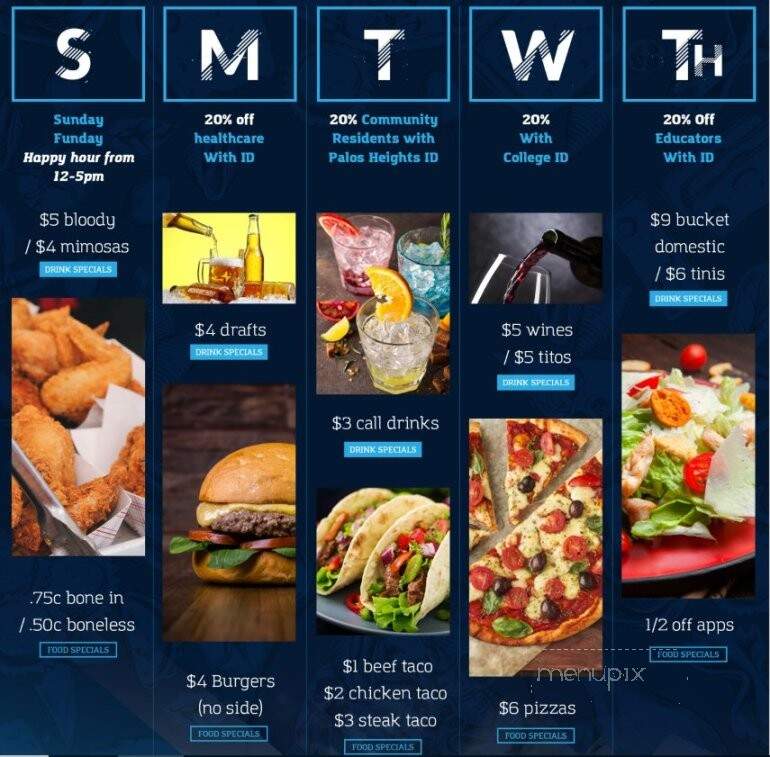 Rooftop Tap - Palos Heights, IL menu_pic