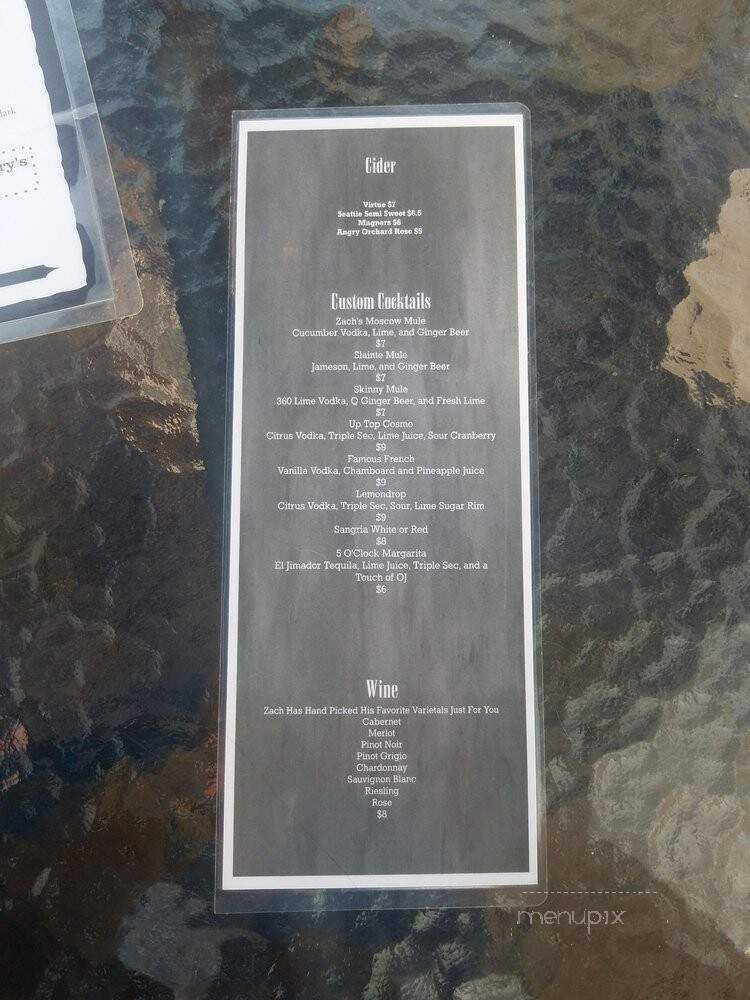Rooftop Tap - Palos Heights, IL menu_pic
