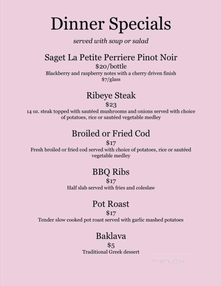 Silvers Grill - Park Ridge, IL menu_pic