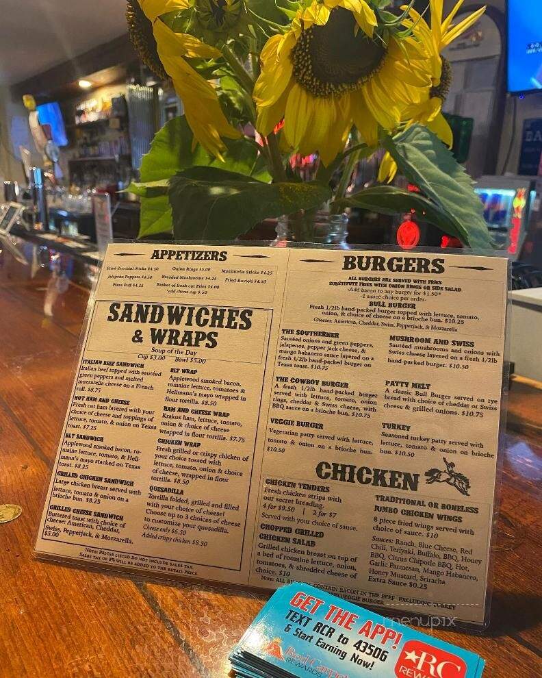 Sit-N-Bull Saloon - Beecher, IL menu_pic