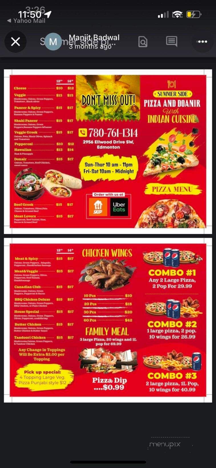 Summerside Pizza & Donair - Edmonton, AB