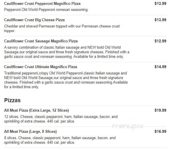 Marco's Pizza - Daytona Beach, FL menu_pic