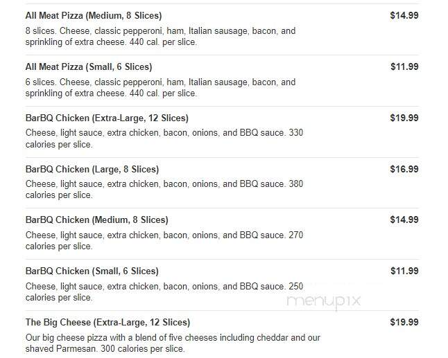 Marco's Pizza - Daytona Beach, FL menu_pic