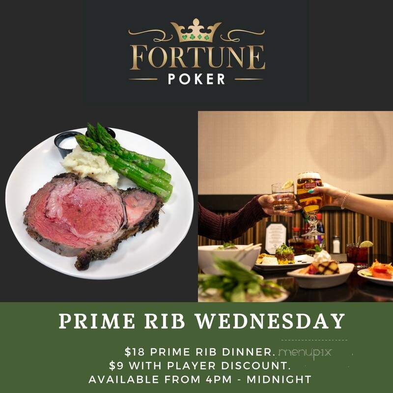 Fortune Poker - Renton, WA menu_pic
