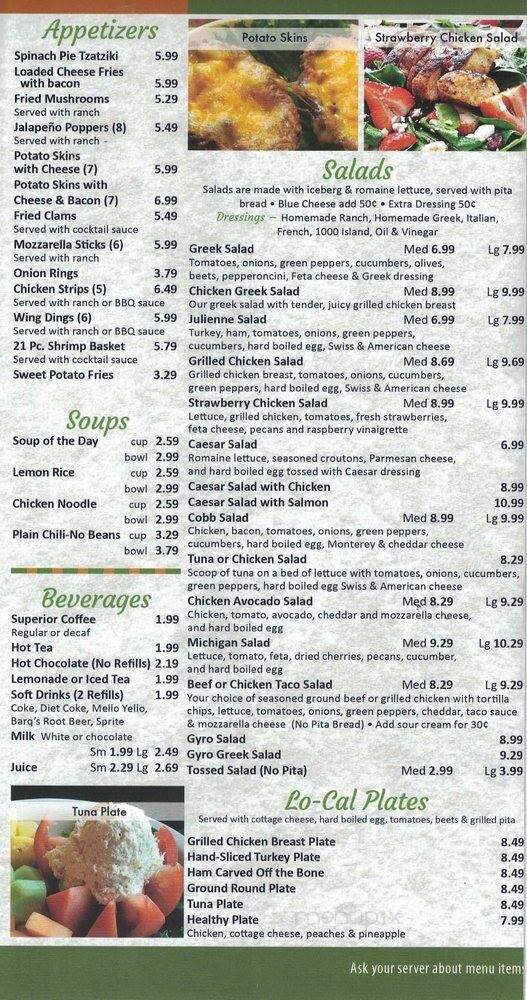 Earl's Diner - Ferndale, MI menu_pic
