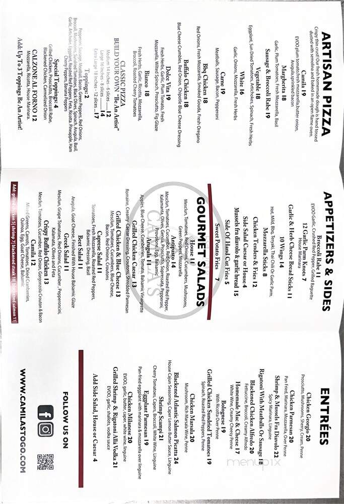 Camila's To Go - Albany, NY menu_pic