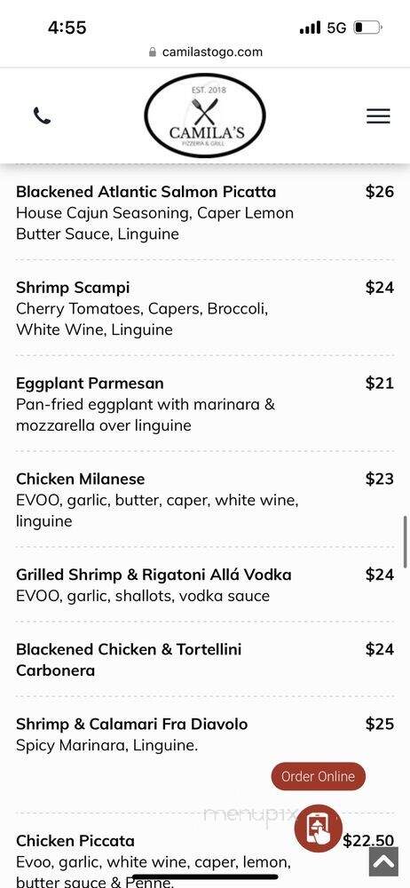 Camila's To Go - Albany, NY menu_pic