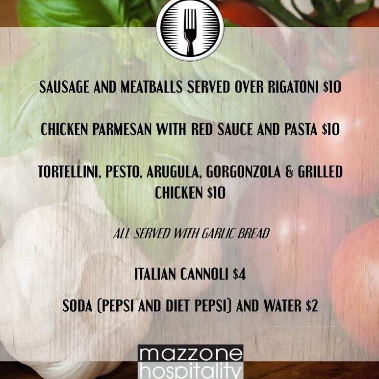 Cornerstone at the Plaza - Albany, NY menu_pic