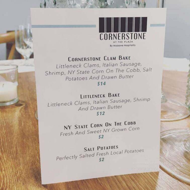Cornerstone at the Plaza - Albany, NY menu_pic