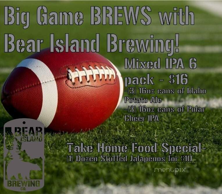 Bear Island Brewing - Boise, ID menu_pic