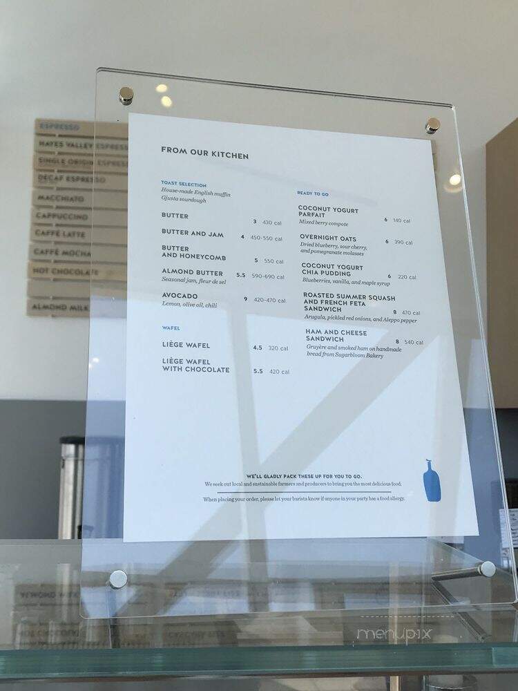 Blue Bottle Coffee - Malibu, CA menu_pic