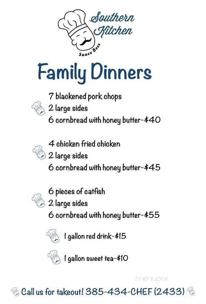 Sauce Boss Southern Kitchen - Draper, UT menu_pic