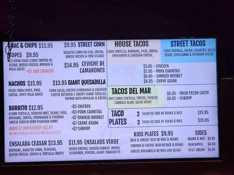 Southside Cantina - Dennis Port, MA menu_pic