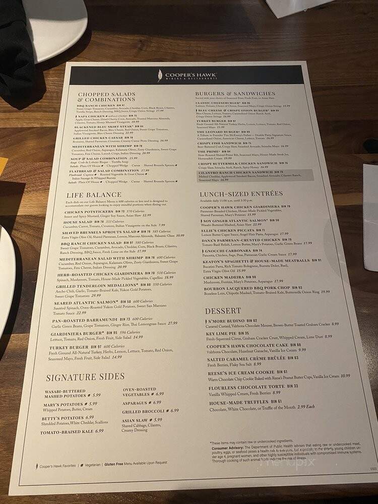 Cooper's Hawk Winery & Restaurant - Scottsdale, AZ