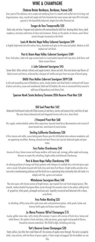 Lemon Tree - Pasadena, CA menu_pic