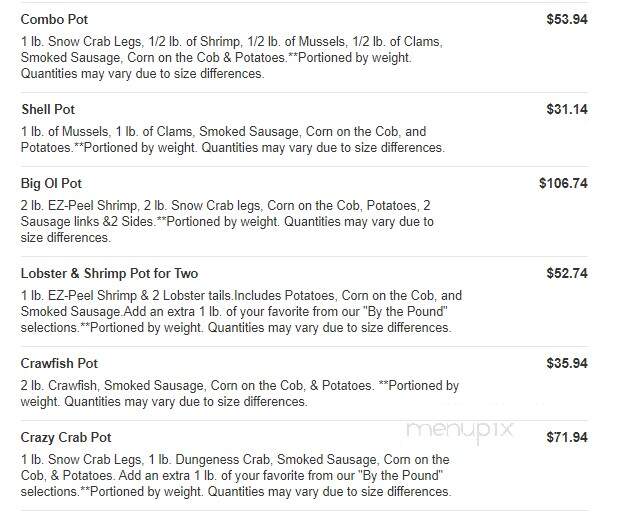 Currituck Crab Pot - Moyock, NC menu_pic