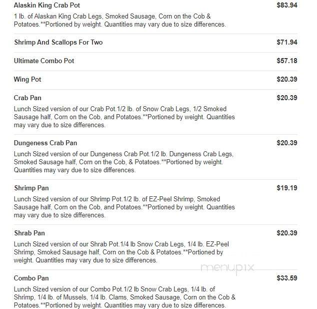 Currituck Crab Pot - Moyock, NC menu_pic