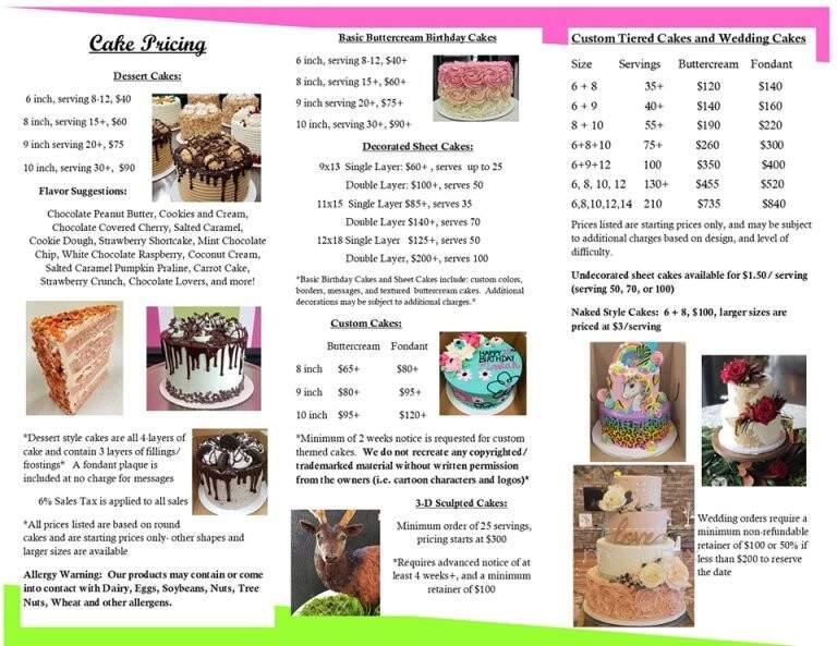 Maddie Cakes - Roaring Spring, PA menu_pic