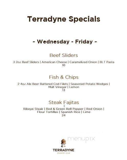 The Greens at Terradyne - Andover, KS menu_pic