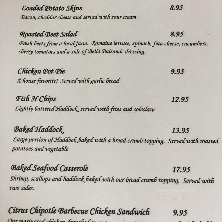 Southside Bar and Grill - Milford, MA menu_pic