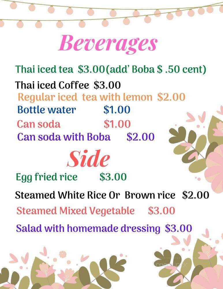 Thai @ Mall - Prescott, AZ menu_pic